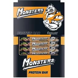 Протеїнові батончики Monsters Peanut Salted Caramel 960 г (24 шт. x 40 г) 