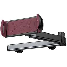 Автодержатель для телефона Hoco H69 Gamble telescopic tablet car holder rear pillow черный и красный