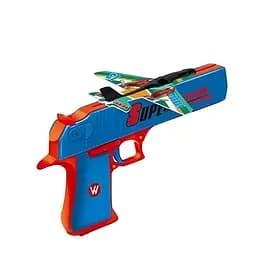 Пистолет с запускателем Q 7 A-1, механический, 4 самолетики, синий