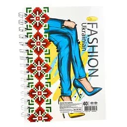 Блокнот А6 "Патриотический" Апельсин АП-1903-2, 40 листов, пружина сбоку