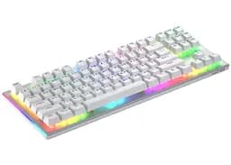 Клавиатура игровая механическая HATOR HTK-551UA White Gravity X TKL Orange - мініатюра 1