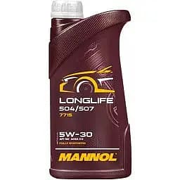 Олива моторна Mannol Longlife 504/507 5W-30 1 л (183570)