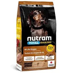 Сухий корм холістик Nutram Total GF Mini Turkey, Chiken&Duck 2 кг з куркою та качкою для дрібних порід