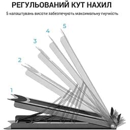 Підставка для ноутбука планшета OfficePro LS-325G Gray - мініатюра 4
