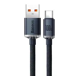 Кабель Baseus Crystal Shine Series USB - Type-C 2 м 100 W CAJY000501 черный