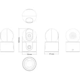 Камера відеоспостереження бездротова Xiaomi Mi Smart Camera C500 Dual BHR8755EU - мініатюра 6