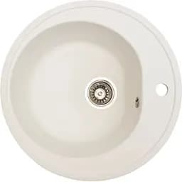 Кам'яна мийка Ventolux Fabia White Quartz D510x180 мм