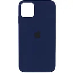 Чохол Silicone Case Full Protective (AA) для Apple iPhone 12 Pro / 12 (6.1) Синій / Deep navy
