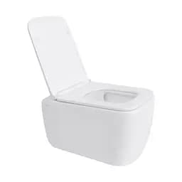 Унітаз підвісний Qtap Gemini безободковий з сидінням Soft-close QT2533076EUQW, Білий - мініатюра 3