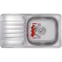 Кухонна мийка Zerix Z7642-08-180E (Satin) (ZX1602)