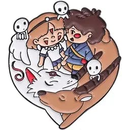 Значок Принцеса Мононоке Princess Mononoke 4 см P PM M 01
