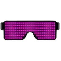 Розовые светодиодные очки RESTEQ со встроенным аккумулятором, 8 режимов работы