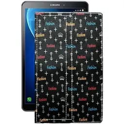 Чехол StatusCASE из экокожи для планшета Samsung Galaxy Tab A6 (T580) Фэшн черный