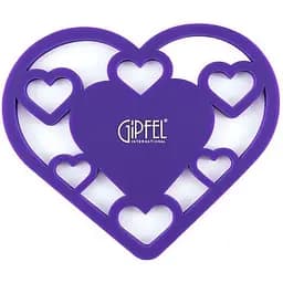 Подставка силиконовая Gipfel Amour 20х17 см фиолетовая (0295)