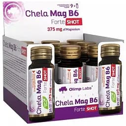 Витамины и минералы Olimp Chela-Mag B6 Forte Shot 9*25 мл Вишня