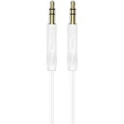 Аудіокабель Borofone BL16 Clear sound AUX audio cable білий