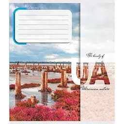 Тетрадь ученическая "Природа Украины" Leader 012-520149L-4 в линию, 12 листов