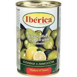 Оливки Iberica зелені з лимоном 300 г (223169) - мініатюра 2
