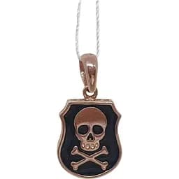 Золотая подвеска Favoritum Пират с эмалью. 310093_М