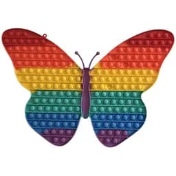 Сенсорна іграшка Pop it Великий метелик 30x40 см 162 пупирки різноколоровий