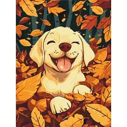 Картина по номерам Brushme Игра в листьях 30x40 см