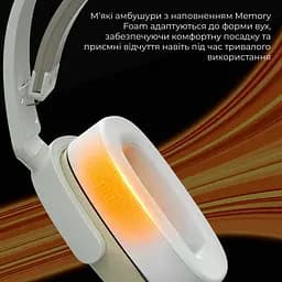 Ігрові навушники Ajazz AHM09 MAX Gray/White (AHM09-MAX-GW) [161112] - мініатюра 12