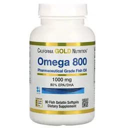 Риб'ячий жир California Gold Nutrition Омега 800 90 желатинових капсул
