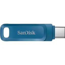 USB флеш-накопичувач SanDisk Dual Drive 64GB USB-А + USB-C Navy Blue (SDDDC3-064G-G46NB) [94249]