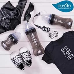 Пустушка Nuvita 7065 Air55 Cool симетрична 0m+ BABY STAR чорна NV7065IB - мініатюра 10