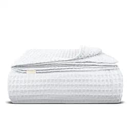 Плед-покрывало Cosas Snow Greek Waffle вафельный 160х230 см белый (Blanket_01Snow_GreekWaffle_160x230)
