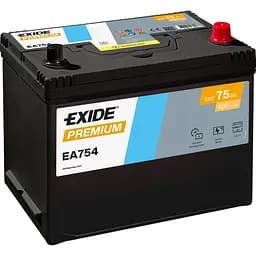 Акумулятор Exide Premium 75Ah ASIA Ев (-/+) (630EN) (260х173х225) EA754