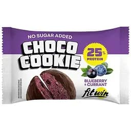 Протеїнове печиво FitWin Choco Cookie 25% Blueberry Currant 10x40 г