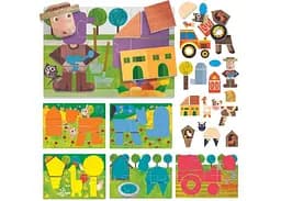 Настільна гра Headu Тактильне лото Монтессорі. Форми та контури (Montessori. Tactile Iotto for Kids: Shapes and Contours) (MU25374) - мініатюра 2