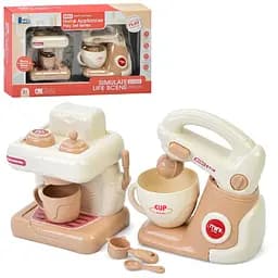 Детская бытовая техника "Миксер-Кофеварка" E02 механический вращающийся венчик