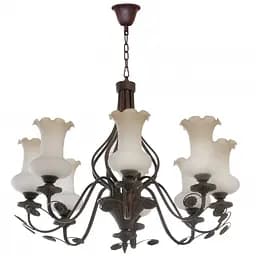 Люстра підвісна Brille кантрі E27 60W BR (BKL-056S/8)