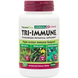 Натуральна добавка Natures Plus Herbal Actives Tri-Immune, 60 таблеток