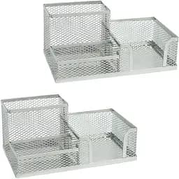 Органайзер настольный металлический "Сетка" 3689-S, 3 отделения