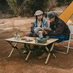 Розкладний стіл великий Naturehike CNK2300JU010, алюміній, чорний - мініатюра 11
