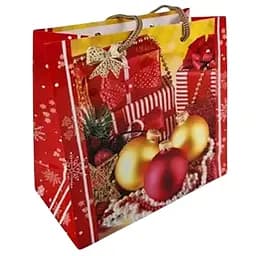 Пакет подарунковий Новий Рік NGЧ-003 паперовий 16х16х8 см 12 шт.