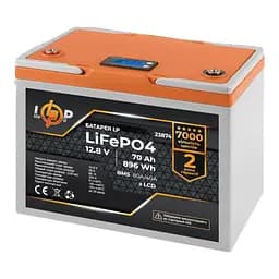 Акумулятор LP LiFePO4 12.8 V — 70 Ah 896Wh і плата BMS 80A/40А з дисплеєм