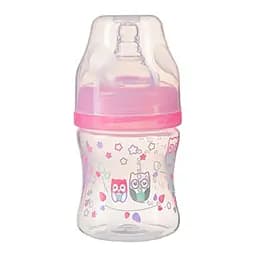 Бутилочка антиколікова Babyono з широким горликом, 0+ міс., 120 мл, рожевий (402/02)