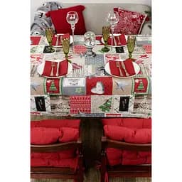 Скатертина Прованс Merry Christmas 180х132 см різнобарвна (31463) - мініатюра 5