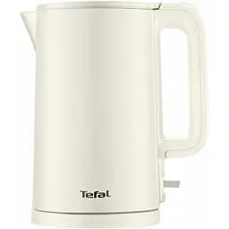 Електрочайник Tefal Thermo Protect 1.5 л пластик нержавіюча сталь світло-бежевий (KO140AE0) - мініатюра 3