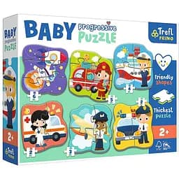 Пазли Trefl Baby Progressive 6 в 1 Професії та транспорт