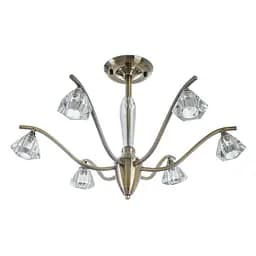 Люстра потолочная Brille галогенная G9 40W BZ (BR-370C/6)