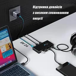 Комутатор KVM USB Switch Box 4 in 2 перемикач на 2 комп'ютери USB 3.0 - мініатюра 8