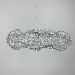 Дизайнерська декоративна срібна люстра-хмаринка LED CLOUD | Арт. MJ 83 CH | Line F - мініатюра 5
