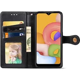 Шкіряний чохол-книжка GETMAN Gallant (PU) для TECNO Camon 19 Neo Чорний - мініатюра 4