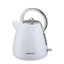 Електрочайник Sokany SK-1033 безшумний 1,7л, білий Sokany SK1033W