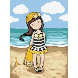 Картина за номерами "Beach Belle Santoro Gorjuss Collection" Ідейка KHO8677, 30х40 см